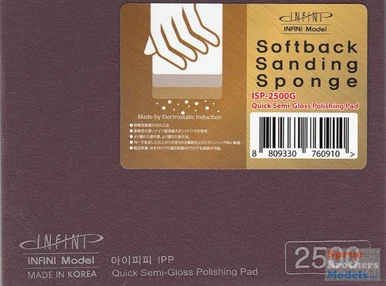 INFISP2500G Infini Model Softback Sanding Sponge - Quick Semi Gloss Polishing Pad / 2500 Grit