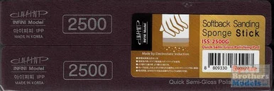 INFISS2500G Infini Model Softback Sanding Stick - Quick Semi-Gloss Polishing Pad / 2500 Grit