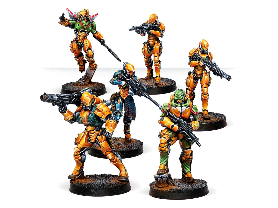 Infinity Yu Jing Invincible Army Sectorial Starter Pack Miniature Game Figures - Corvus Belli