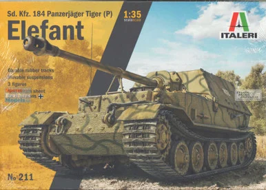 ITA0211 1:35 Italeri Sd.Kfz.184 Panzerjager Tiger (P) Elefant