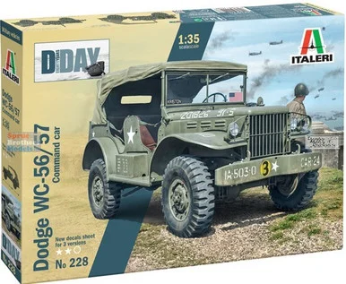ITA0228 1:35 Italeri Dodge WC-56 WC-57 Command Car