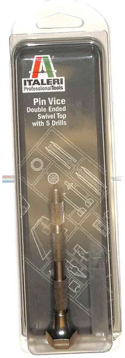 ITA50831 Italeri Tools - Pin Vise Double Ended Swivel Top with 5 Drill Bits