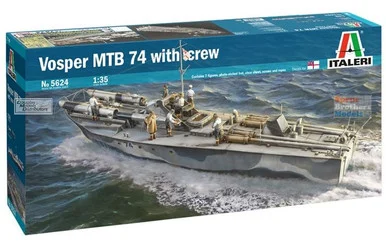 ITA5624 1:35 Italeri Vosper MTB 74 with Crew