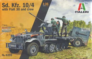 ITA6395 1:35 Italeri Sd.Kfz.10/4 with FlaK 30 and Crew