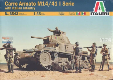 ITA6543 1:35 Italeri Carro Armato M14/51 I Serie with Italian Infantry