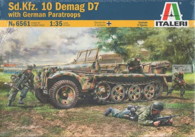 ITA6561 1:35 Italeri Sd.Kfz.10 Demag D7 with German Paratoops