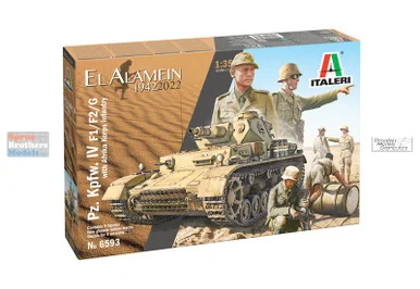 ITA6593 1:35 Italeri Panzer Pz.Kpfw.IV F1/F2/G with Africa Korps Infantry El Alamain 1942