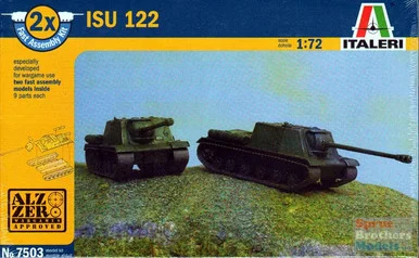 ITA7503 1:72 Italeri ISU-122 (2 kits) FAST ASSEMBLY