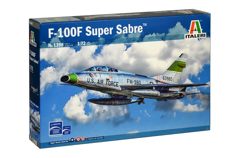 Italeri 1/72 North American F-100F Super Sabre – USAF Fighter Model Kit