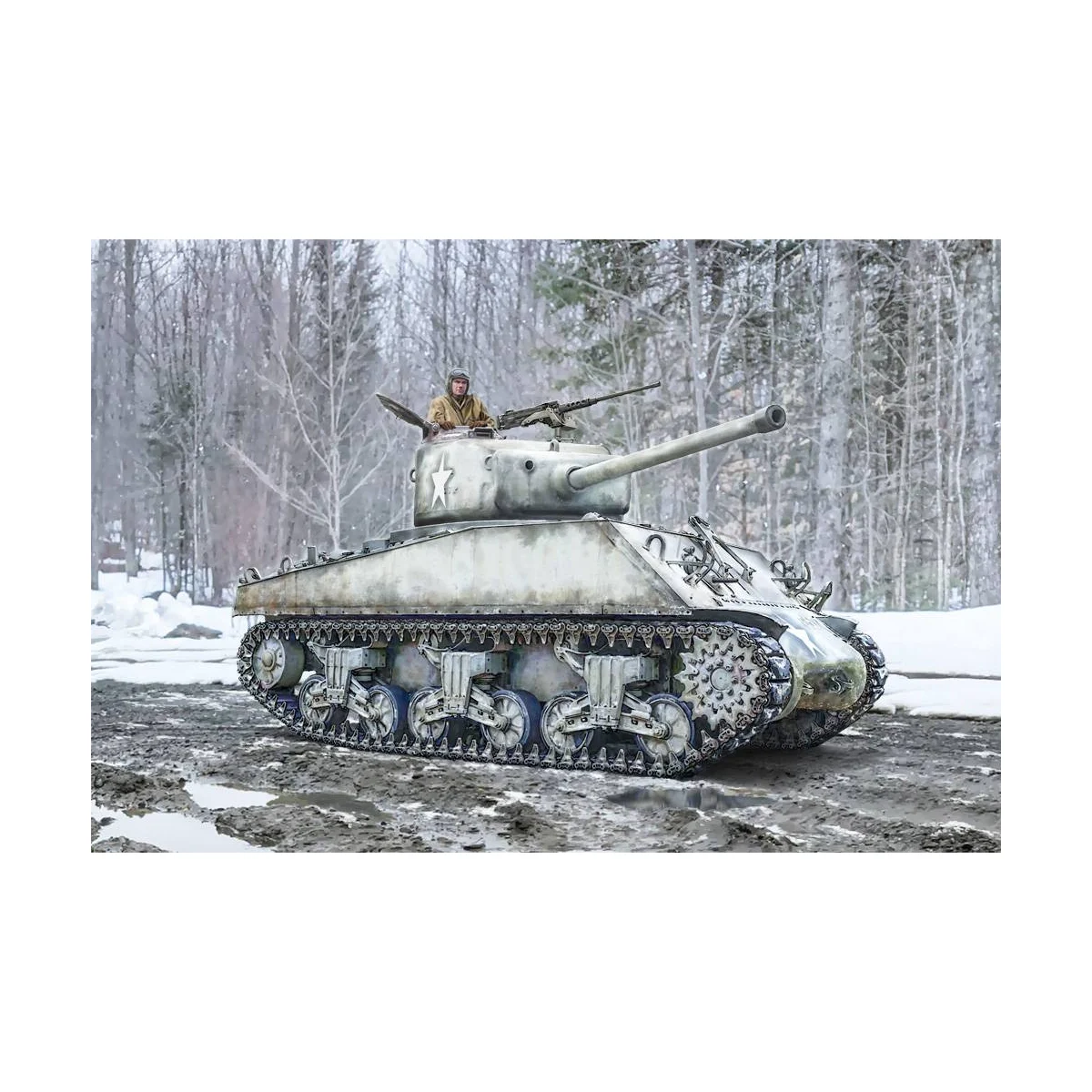 Sherman M4A3 Wet Model kit - Italeri