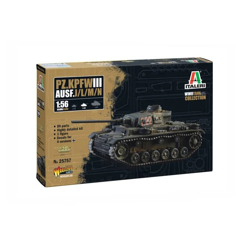 Panzer III Ausf. D/L/M/N Model kit - Italeri