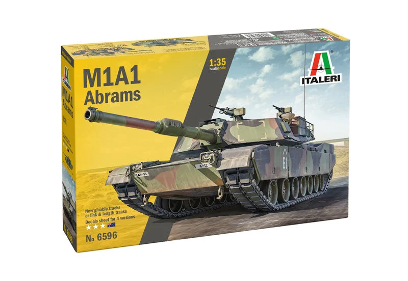 Italeri 1/35 M1A1 Abrams Main Battle Tank – Modern U.S. Armor Model Kit