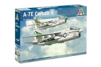 Italeri 1411 A-7E Corsair II Fighter 1/72 Scale Model Kit