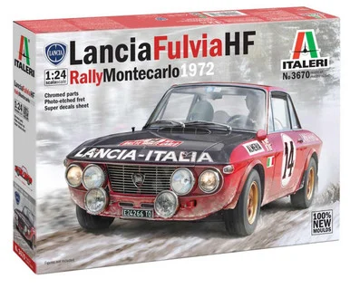 1/24 Italeri Lancia Fulvia HF Rally Monte Carlo 1972 Plastic Model Kit