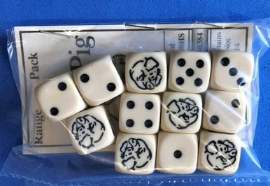PIGXX210 - PIGGY DICE (12) - IVORY