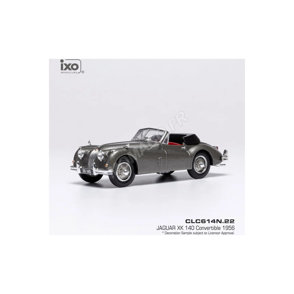 1956 jaguar xk140 convertible dark grey Die cast - IXO MODELS
