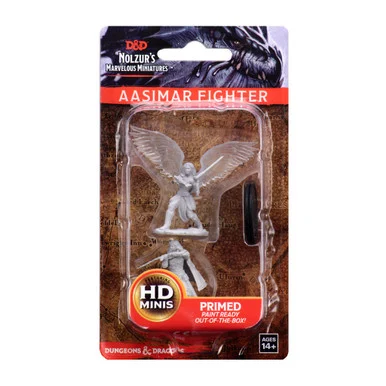 Wizkids 73381 Dungeons & Dragons Nolzur`s Marvelous Unpainted Miniatures: Female Aasimar Fighter