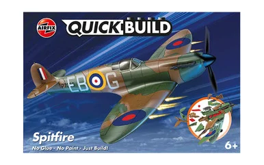 Airfix J6000 Spitfire Fighter Quick Build Model Kit - Airfix Models