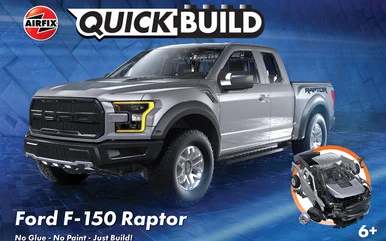Airfix J6053 Ford F150 Raptor Pickup Truck Quick Build Model Kit - Airfix Models