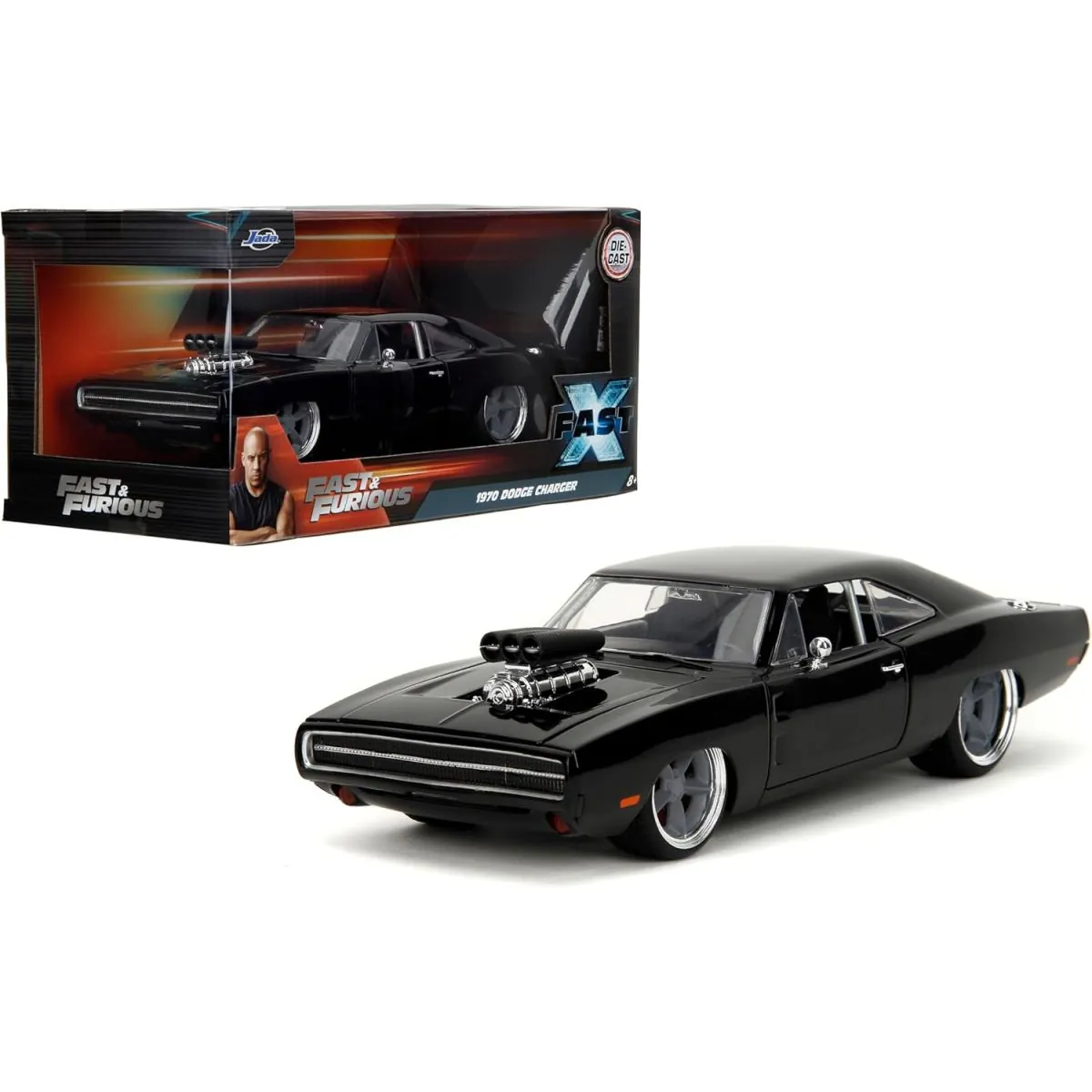 1:24 dodge charger black ff 1970 Die cast - Jada Toys