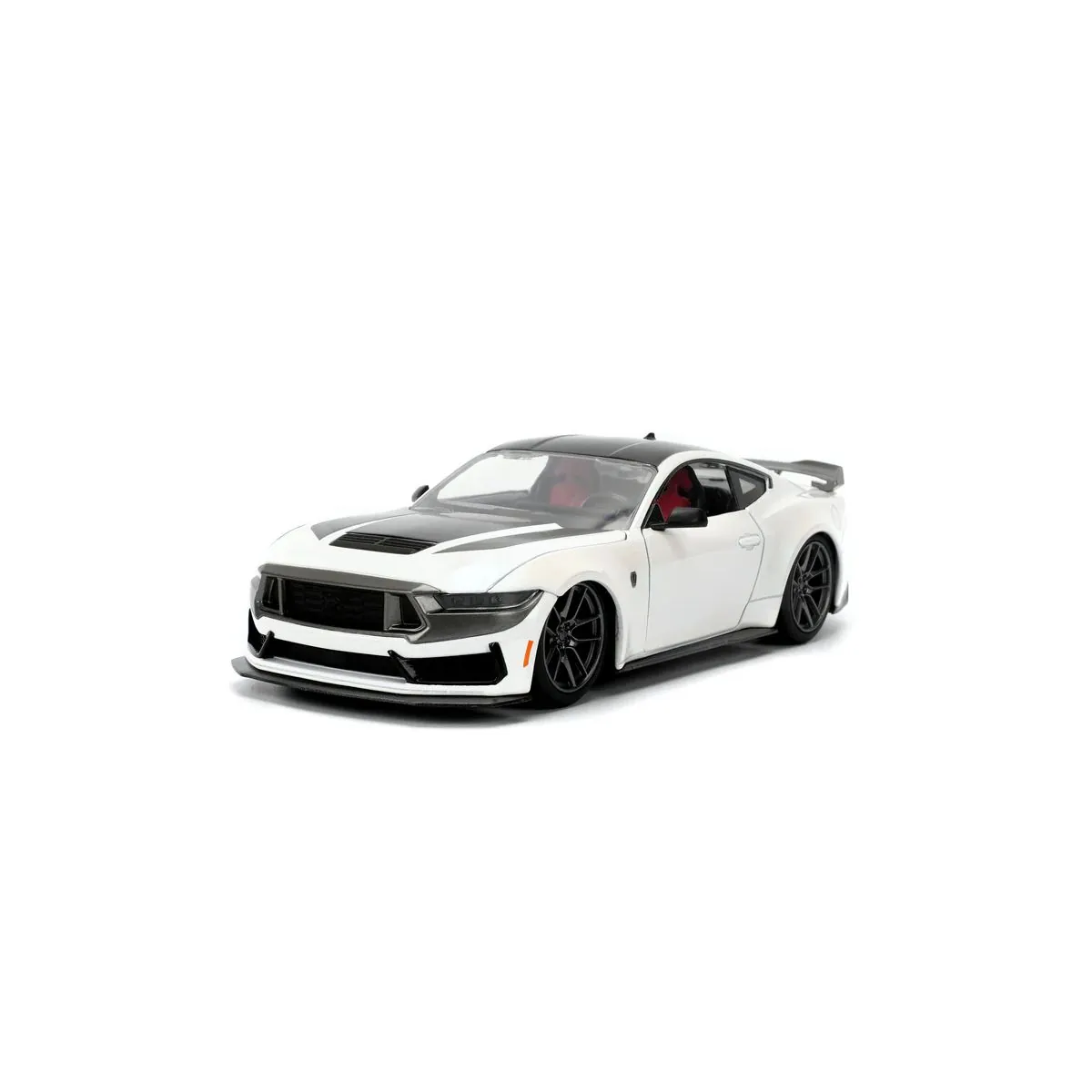 1:24 ford mustang dark horse iridescent white /pink clear coat pink s Die cast - Jada Toys