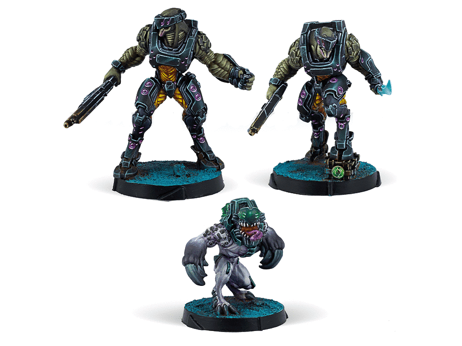 Infinity Combined Army Jayth Cutthroats, Shasvastii Independent Assault Group Miniature Game Figures - Corvus Belli