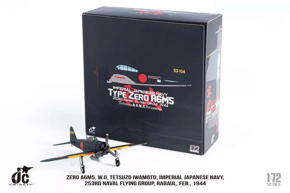 Mitsubishi A6M5 Zero Imperial Japanese Navy, 253rd Naval Flying Group, 1944 1:72 Scale Diecast Model - JC Wings