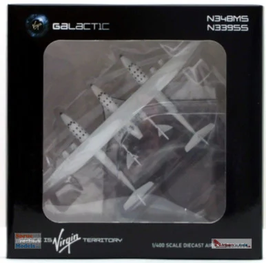 JCW4001VG 1:400 JC Wings Virgin Galactic 348 White Knight II Reg #N348MS Old Livery (pre-painted/pre-built)