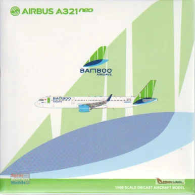 JCW4166 1:400 JC Wings Bamboo Airways Airbus A321neo Reg #VN-A591 (pre-painted/pre-built)