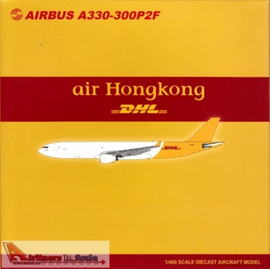 JCW4427 1:400 JC Wings air Hongkong/DHL Airbus A330-300P2F Reg #EI-HEB (pre-painted/pre-built)