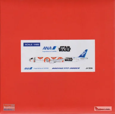 JCW4773005 1:400 JC Wings ANA Boeing 777-300ER Reg #JA789A Star Wars (pre-painted/pre-built)