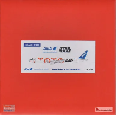 JCW4773005A 1:400 JC Wings ANA Boeing 777-300ER Reg #JA789A Star Wars Flaps Down Version (pre-painted/pre-built)