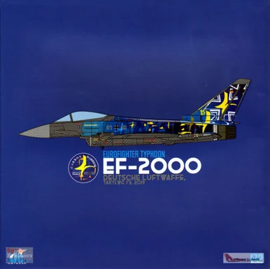 JCW722000008 1:72 JC Wings Military EF-2000 Eurofighter Typhoon Luftwaffe TaktLwG 60th Anniversary 2019 (pre-painted/pre-built)