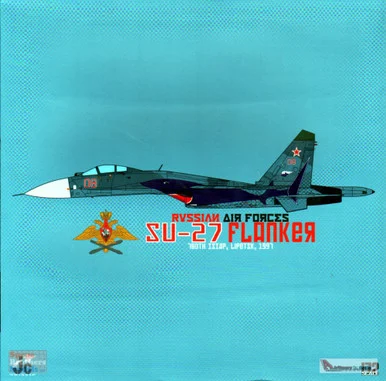 JCW72SU27010 1:72 JC Wings Military Su-27 Flanker Russian Air Force 1997 (pre-painted/pre-built)