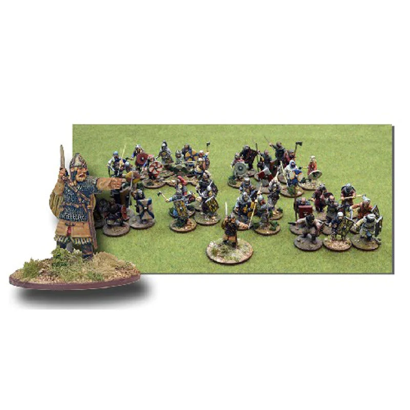 SAGA Age of Vikings, Jomsviking Starter Warband (6 Points), 28 mm Scale Metallic Figures - Gripping Beast