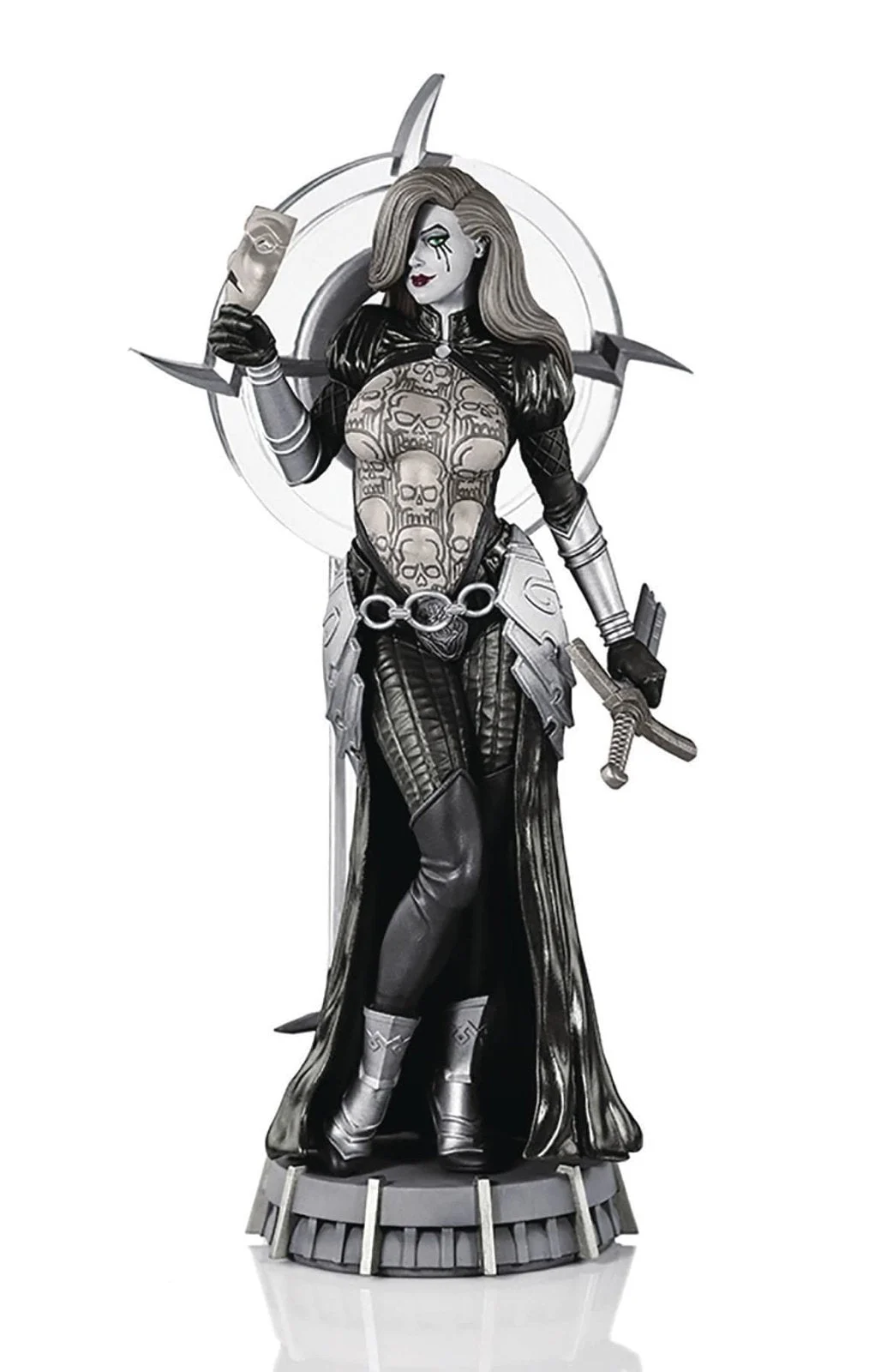 Joseph Linsner Dawn Statue (Black & White Variant) - Dynamite Entertainment