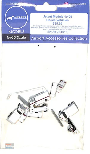 JST016 1:400 Jetset Models - De-icing Vehicles Set