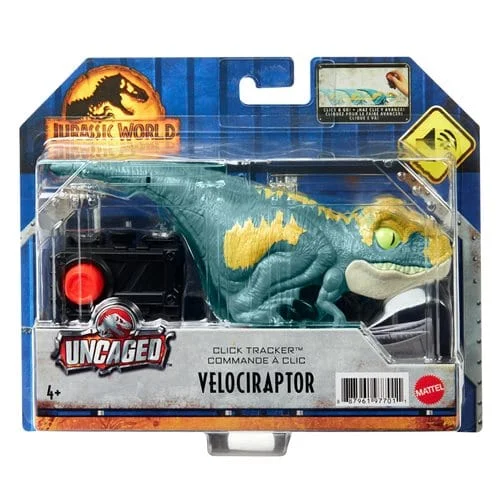 Jurassic World Dominion Click Tracker Blue Velociraptor - Mattel