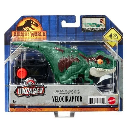 Jurassic World Dominion Uncaged Click Tracker Velociraptor - Mattel