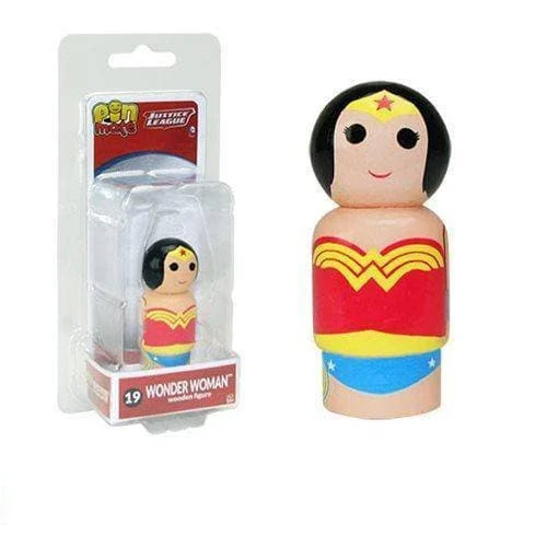 Justice League Wonder Woman Pin Mate Wooden Figure - Bif Bang Pow!