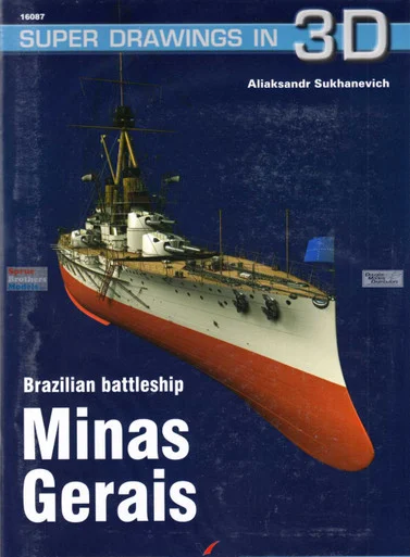 KAG16087 Kagero Super Drawings in 3D - Brazilian Battleship Minas Gerais