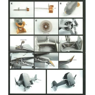 1/32 KA Models F4U-1D CORSAIR DETAIL-UP PARTS for Tamiya