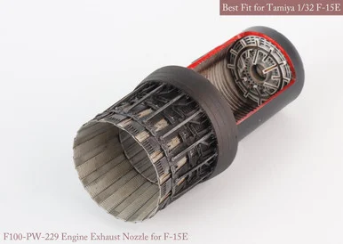 1/32 KA Models [SE] F-15 C/D/E/K P&W EXHAUST NOZZLE & AFTER BURNER SET (OPENED)