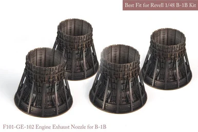 1/48 KA Models B-1B GE EXHAUST NOZZLE SET (CLOSED) for Revell
