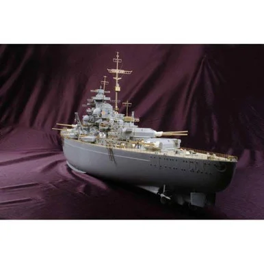 1/200 KA Models Bismarck Deluxe Wood Deck Brass Barrels & Photo Etch Super Detail Upgrade MK1 Design