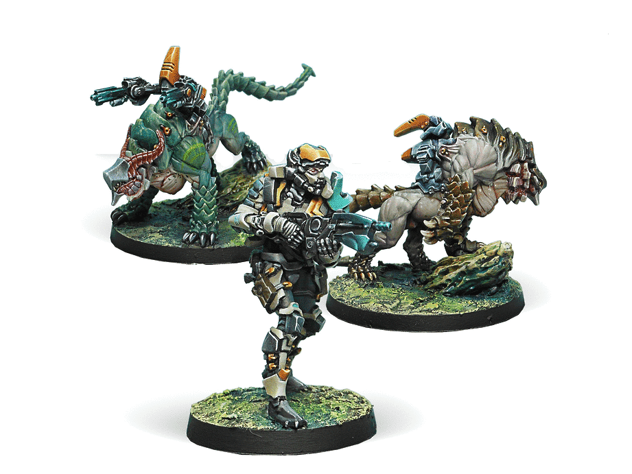 Infinity NA2 Kerail Preceptors Tohaa Army Miniature Game Figures - Corvus Belli