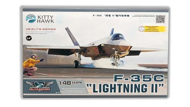 1/48 Kitty Hawk F-35C Lightning II -Plastic Model Kit