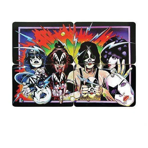 KISS Unmasked Coaster Set of 4 - Bif Bang Pow!