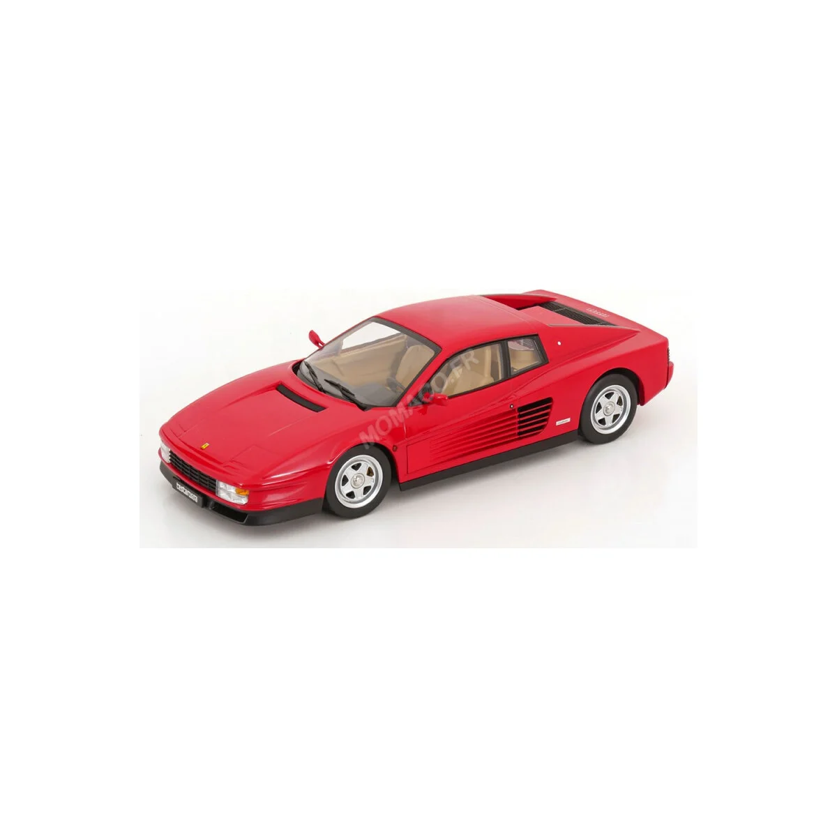 Ferrari testarossa 1986 red beige interior Die cast - KK-SCALE