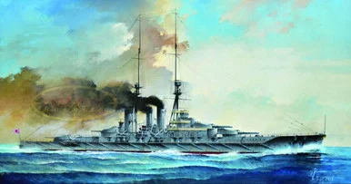 1/700 Kajika IJN Haruna 1915 Battleship Plastic Model Kit - Kajika Models